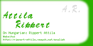 attila rippert business card